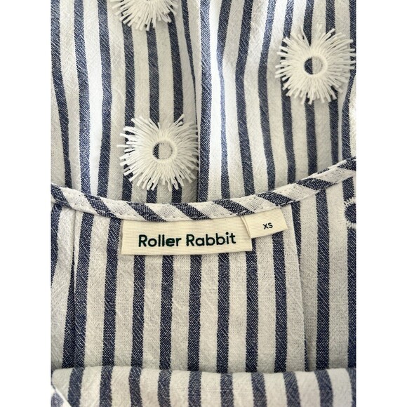 Roller Rabbit Blue And White Striped Shift Dress Size XS EUC - Picture 4 of 7